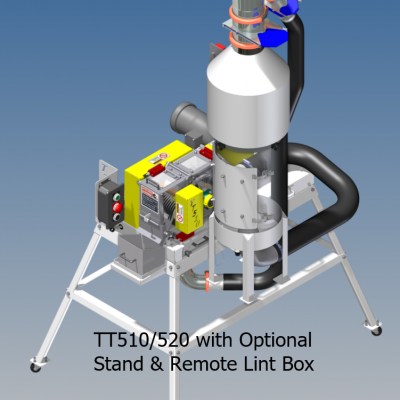 TT510-520 with Optional Stand and Remote Lint Box